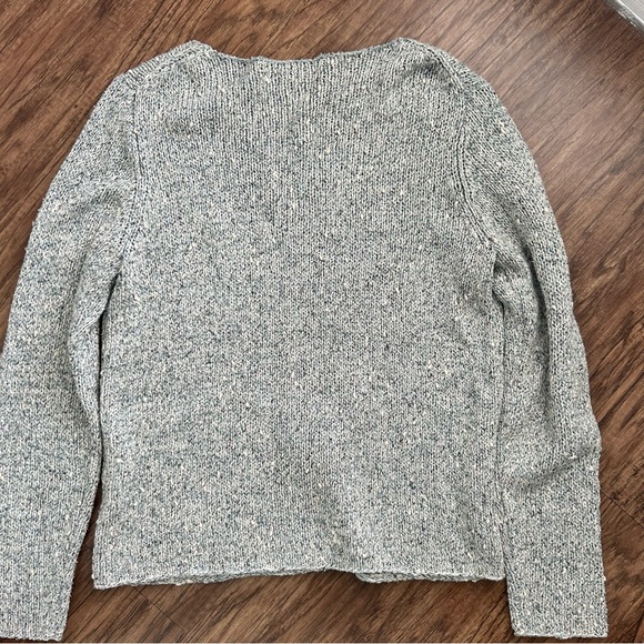 Eileen Fisher Silk Sweater- Size Medium Petite Gray/ Blue Tones- - Picture 4 of 7